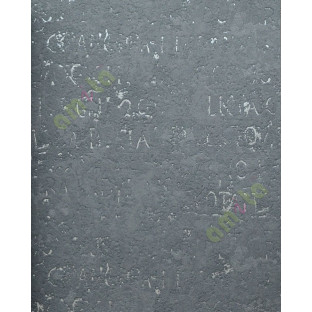 Black silver backgound alphabets with texture home decor wallpaper for walls